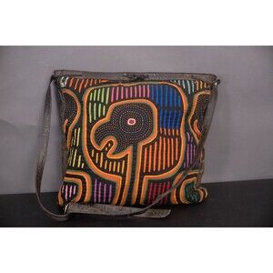 Vintage 70s Mola Leather Shoulder Bag